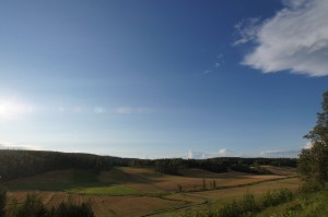 Maalaismaisemaa matkalta Rutalahdesta
